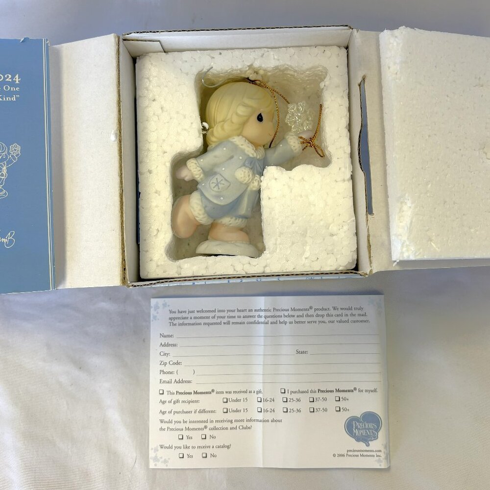 Vintage Precious Moments 'You're One Of A Kind' Christmas Ornament in Bpx